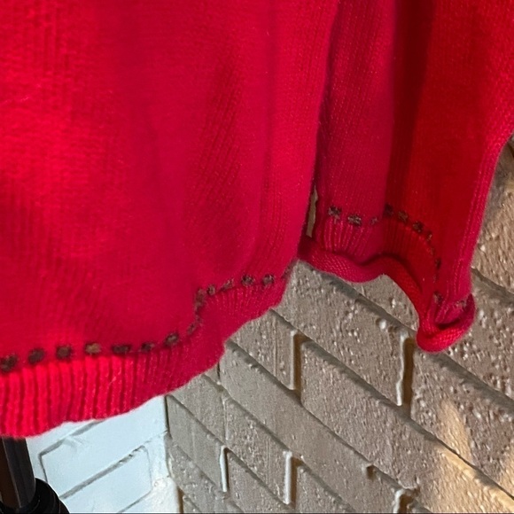 Christopher Banks CJ Hand Embroidered Squirrel Holiday Sweater Soft Size 2X - Picture 3 of 9